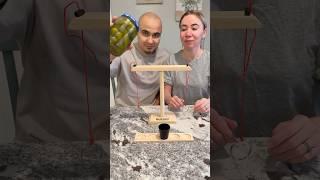 Pickle juice challenge in the Hook&Ring game! Funny party game! #challenge #partygames #tabletopduo