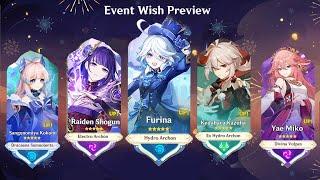 NEW UPDATE! FULL LINEUP FOR 5.4 WITH FURINA AND INAZUMA CHRONICLED WISH - Genshin Impact