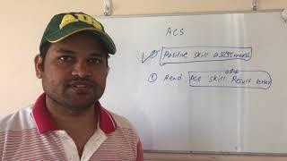 ACS positive skill assessment | Qualification and Experience | Understanding Result letter