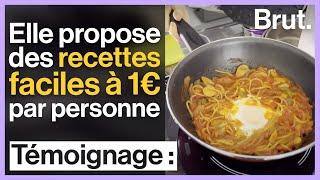 Marina propose des recettes faciles à 1€ par personne