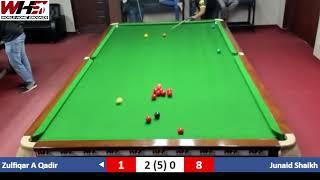 Zulfiqar A Qadir vs Junaid Shaikh | 7th Day | Ramzan Snooker Cup 2025