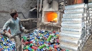 Aluminum Tin Can Recycling Process and Tour of a Wire Making Factory in Aluminium Extrusion Plant