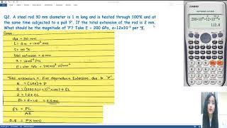 2.7 Temperature Stresses and Strain Numerical