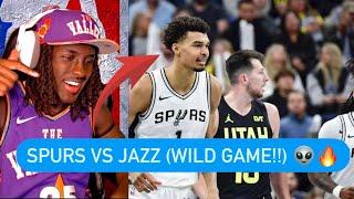 Reaction To Spurs Vs. Jazz NBA CUP Highlights!!