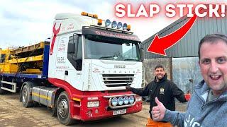 Sleeping In A *SLAPSTICK!?* IVECO With Shaun! | #truckertim