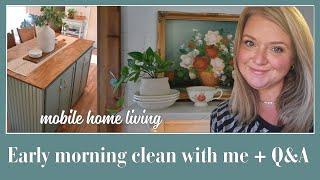 Spend the morning cleaning and cooking with me | Cleaning motivation | Mobile home living