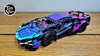 LAM 1:14 CYBERPUNK - Lamborghini Sian Racing Building Blocks - LEGO Alternative