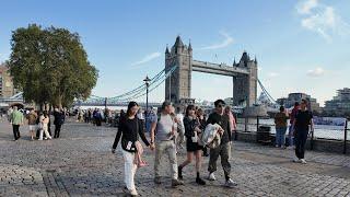 London City Tour 2025 | 4K HDR Virtual Walking Tour London Bridge, St. Paul's