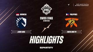 Team Liquid ID vs Fnatic ONIC PH HIGHLIGHTS M6 World Championship | FNOP vs TLID ESPORTSTV