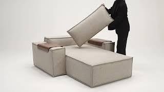 Newilla Lounger Chair with Wide arms