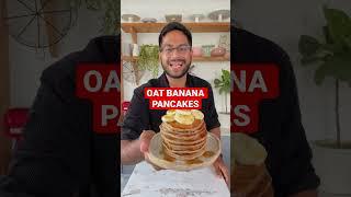 OAT BANANA PANCAKES | HEALTHY PANCAKE RECIPE | SUNDAY BREAKFAST #shorts