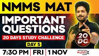 NMMS  MAT  2024 | Most Important Questions | Exam Winner