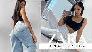 ZARA DENIM HAUL | New In Denim for PETITE GIRLS April 2021 | + The Oodie Review