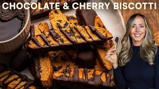 Perfect Dark Chocolate Cherry Biscotti - A Family Favorite