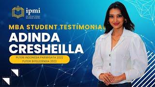 IPMI MBA Student Testimonial - Adinda Cresheilla