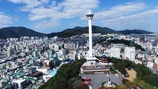 Busan Tower  Drone Footage : 부산타워, 용두산공원, 자갈치, 영도대교 드론영상