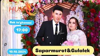 {SAPARMURAT & GULALEK}  TURTKUL BEK TOYHONASI 19.10.2024. HUMO STUDIO