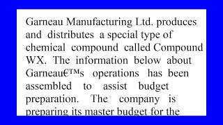 Garneau Manufacturing Ltd produces and distributes a special type of chemical compound called Com...