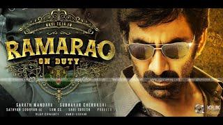 Ramarao On Duty | Full Hindi Dubbed | Action Movie