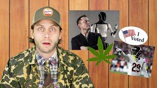 Bears Hail Mary Fail, Elon's Robots, Wisconsin Voting, and THC Pizza - Manitowoc Minute Episode 63