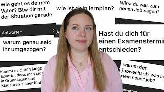 Life - Update: Q&A Mein Examenstermin, perfekte Examensvorbereitung, warum wir umgezogen sind...