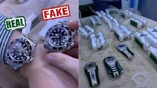 Hunting a super clone fake Rolex watch in Dubai and opening the movements