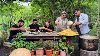 LIFE ON THE EDGE OF THE WILDERNESS: Grandma Cooking Pilaf In The Village | Best Dessert Recipe