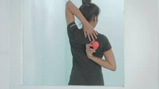 Upper Back Pain? Shoulder Pain? Arm Pain?-Fix it at Home! Step1: Infraspinatus SelfRelease & Massage