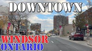 Windsor - Ontario - Canada - 4K Downtown Drive