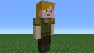 Minecraft Tutorial: How To Make An Alex Statue