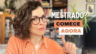 Entre no MESTRADO este ANO - começando agora