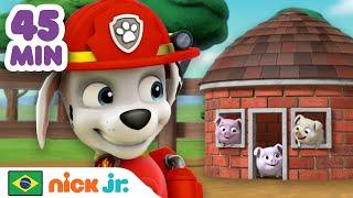 Patrulha Canina | A Patrulha Canina Protege os Habitats dos Animais por 45 Minutos! | Nick Jr.