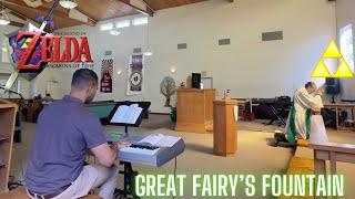 I played Great Fairy's Fountain from Zelda at Church