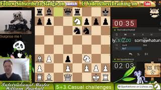 International Master takes Blitz challenges w/insights on lichess