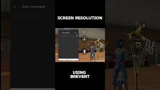Screen Resolution change️ #freefire #headshot #brevent #screen #changer #shorts