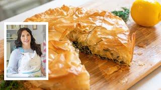 My Big FAT Greek Spinach Pie! Spanakopita -Sweetartgal