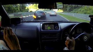 Nissan Skyline R34 GTR BNR34 vs BCNR33 on Nordschleife 2014