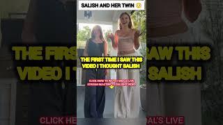 Salish Matter and her twin  #nalish #shorts #twins #trending #trend #cute #shortsfeed #tiktok #fyp