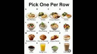 Pick Another One Per Row!