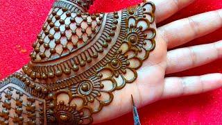 New easy bridal fronthand mehndi design | Simple fronthand mehndi mehndi | easy mehndi design