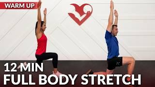 12 Min Full Body Stretch - Dynamic Warm Up Stretching Exercises Before Workout for Flexibility