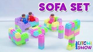 Making of Sofa Sets with Building Blocks | Building Blocks for Children | Blocks for kids