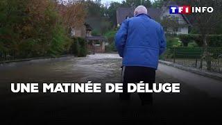 Maison inondées, routes impraticables : une matinée de déluge