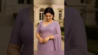 Purple Saree The Beautiful Women/ Just Wow Ai Girl/