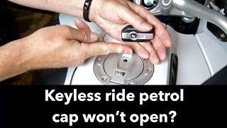 Keyless ride petrol cap stuck?