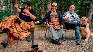 Cordero Asado al Palo, Tradicional del Sur de Chile 