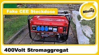 400Volt Stromaggregat mit Fake CEE Steckdose sind nur 230 Volt Asien lässt Grüßen