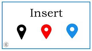 How to Insert the Map/Location Symbol into Word (and other software)