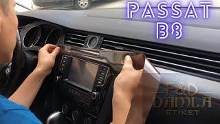 VW PASSAT B8 Console special wood veneer (dark oak)