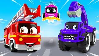 We Are Super Rescue Team! Fire Truck Rescue Adventure | Dinky TV